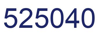 Número 525040 imagen azul