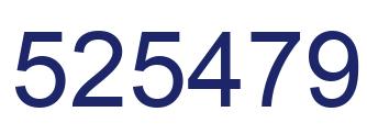 Number 525479 blue image