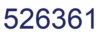 Number 526361 blue image