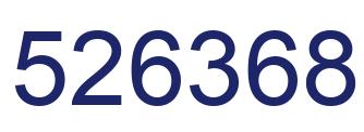 Número 526368 imagen azul