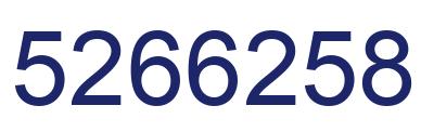 Número 5266258 imagen azul