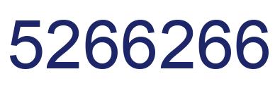 Número 5266266 imagen azul