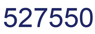 Number 527550 blue image