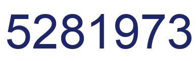 Number 5281973 blue image