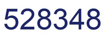 Number 528348 blue image