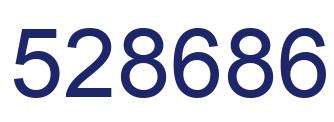 Number 528686 blue image