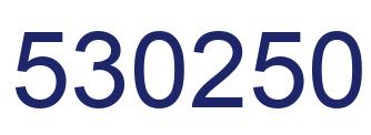 Número 530250 imagen azul