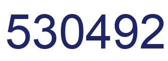 Number 530492 blue image