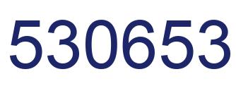Number 530653 blue image