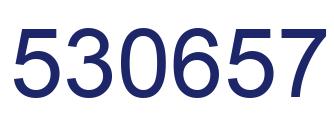 Number 530657 blue image