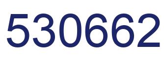 Number 530662 blue image