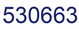 Number 530663 blue image