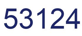 Número 53124 imagen azul