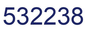 Number 532238 blue image