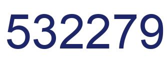 Number 532279 blue image