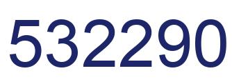 Number 532290 blue image