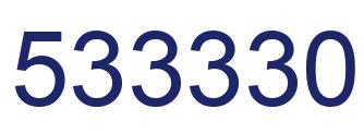Número 533330 imagen azul