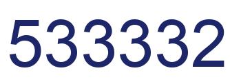 Número 533332 imagen azul