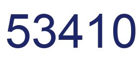 Number 53410 blue image