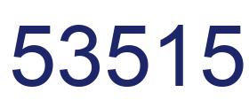 Número 53515 imagen azul