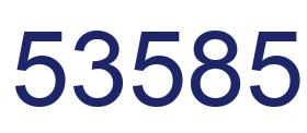 Número 53585 imagen azul