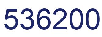 Número 536200 imagen azul