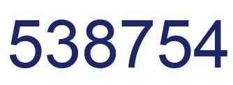 Número 538754 imagen azul