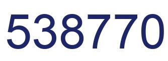 Número 538770 imagen azul