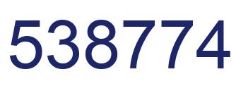 Número 538774 imagen azul