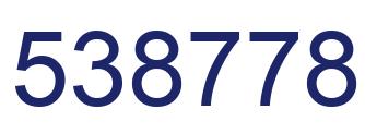 Número 538778 imagen azul