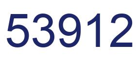 Número 53912 imagen azul