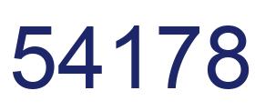 Número 54178 imagen azul