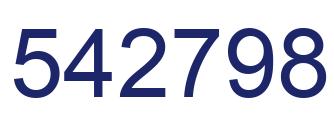 Number 542798 blue image