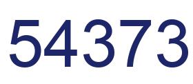 Número 54373 imagen azul