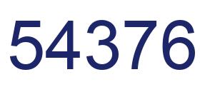 Número 54376 imagen azul