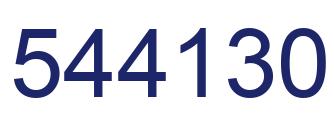 Número 544130 imagen azul