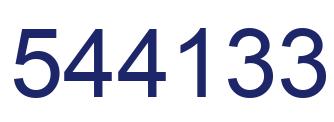Número 544133 imagen azul