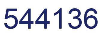 Número 544136 imagen azul
