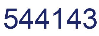 Número 544143 imagen azul