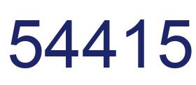 Número 54415 imagen azul