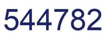Número 544782 imagen azul