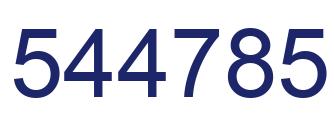 Número 544785 imagen azul
