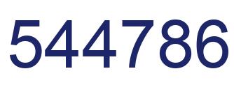 Número 544786 imagen azul