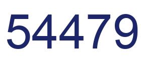 Número 54479 imagen azul