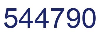 Número 544790 imagen azul
