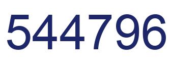 Número 544796 imagen azul