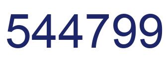 Número 544799 imagen azul