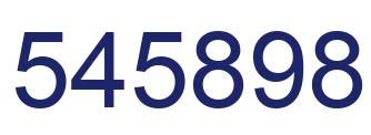 Number 545898 blue image