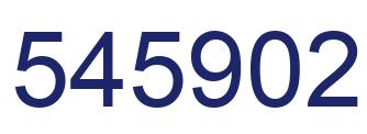Number 545902 blue image