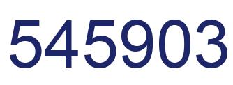 Number 545903 blue image